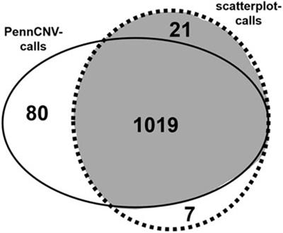 A novel scatterplot-based method to detect copy number variation (CNV)